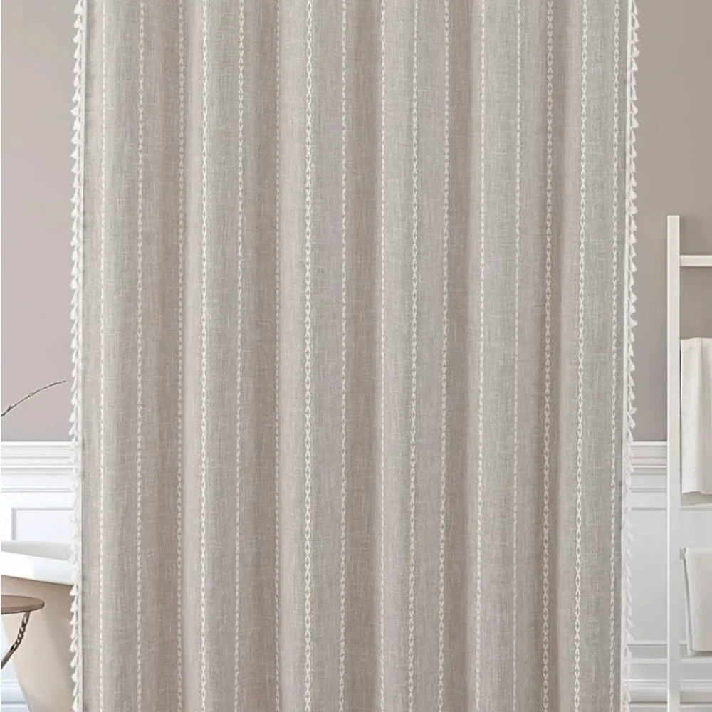 shower curtain. 72X72 taupe